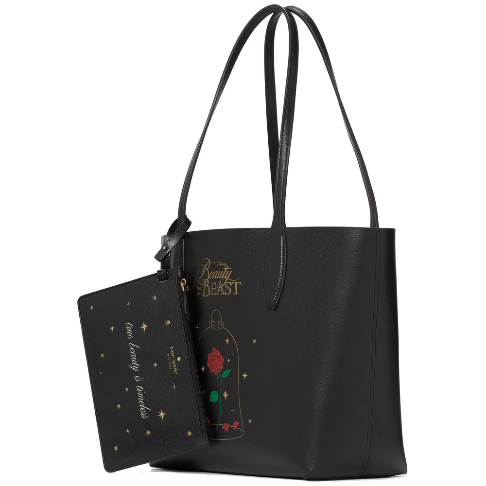 Kate Spade Disney X Kate Spade New York Beauty And The Beast Tote Black # KE572