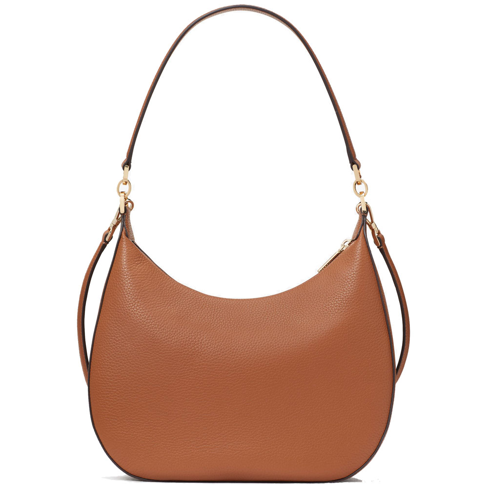 Kate Spade Crossbody Bag Sling Janie Pebbled Leather Shoulder Bag Warm Gingerbread Brown # KE660