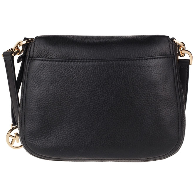 Michael Kors Bedford Small Flap Leather Crossbody Black # 35F9GBFC1LD1