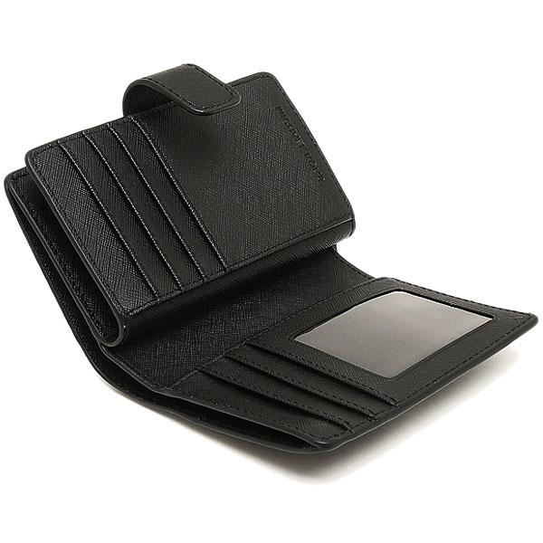 Michael Kors Medium Wallet Jet Set Travel Medium Bifold Zip Corner Wallet Black # 35F8STVF2BD1