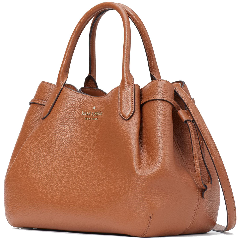 Kate Spade Crossbody Bag Sling Dumpling Large Satchel Bag Warm Gingerbread Brown # K8134