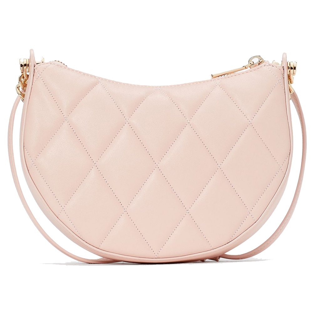 Kate Spade Carey Smooth Quilted Crossbody Conch Pink # KC495