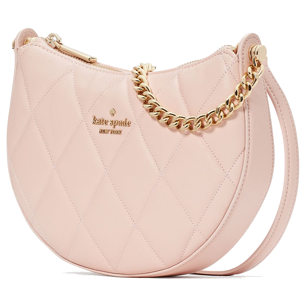 Kate Spade Carey Smooth Quilted Crossbody Conch Pink # KC495