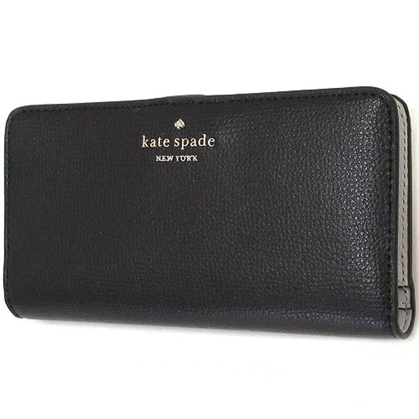 Kate Spade Medium Wallet Darcy Large Slim Bifold Wallet Black # WLR00545D1