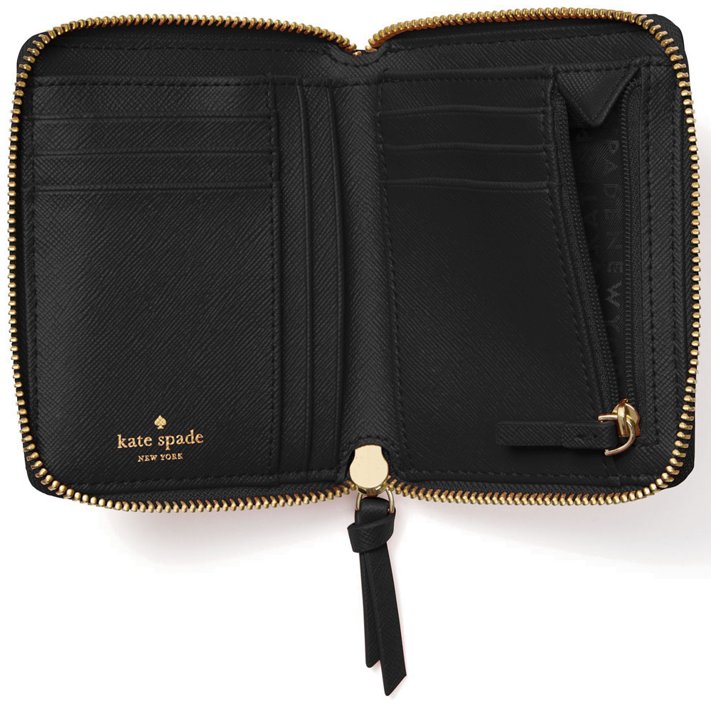 Kate Spade Wallet In Gift Box Wilson Road Darci Small Wallet Black # WLRU4898D1