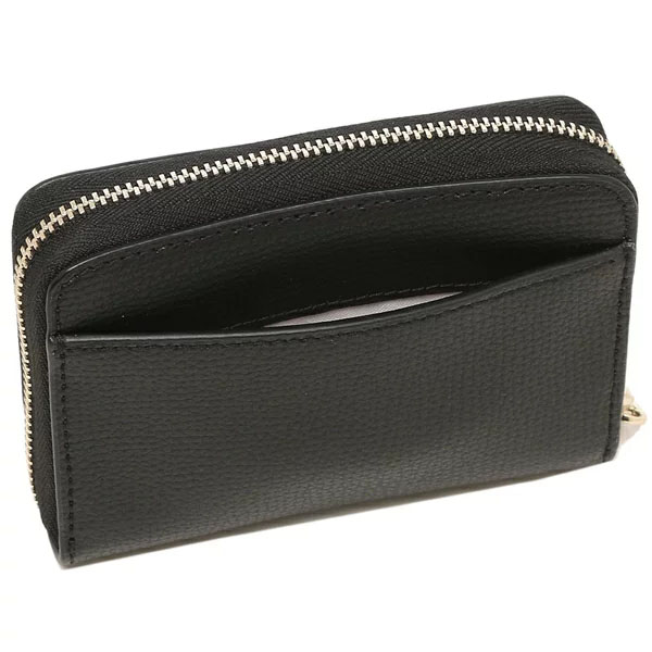 Kate Spade Small Wallet Darcy Small Zip Around Card Case Wallet Black # WLR00548D1