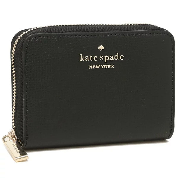 Kate Spade Small Wallet Darcy Small Zip Around Card Case Wallet Black # WLR00548D1