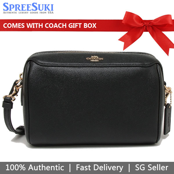 Coach Crossbody Bag In Gift Box Bennett Crossbody Black / Gold # F76629D1