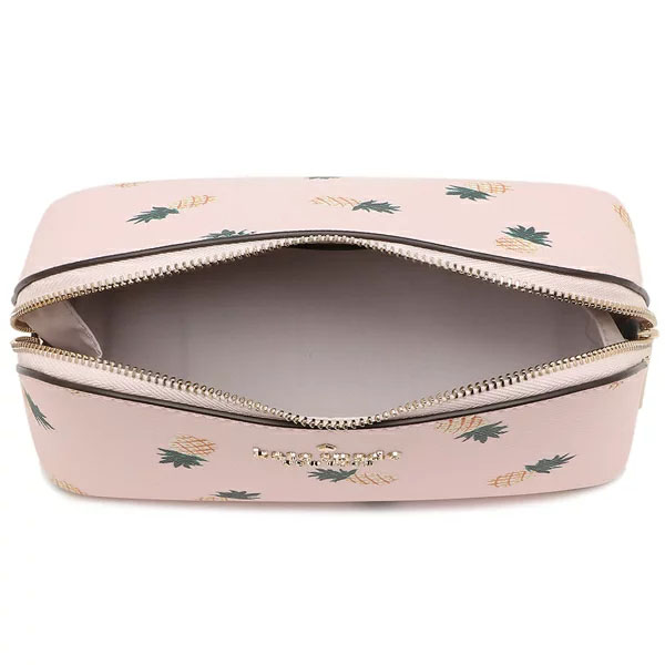 Kate Spade Staci Printed Small Pineapples Cosmetic Case Pink # K7220D1