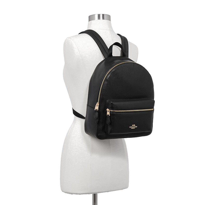 Coach Medium Charlie Backpack Leather Black # F30550D1