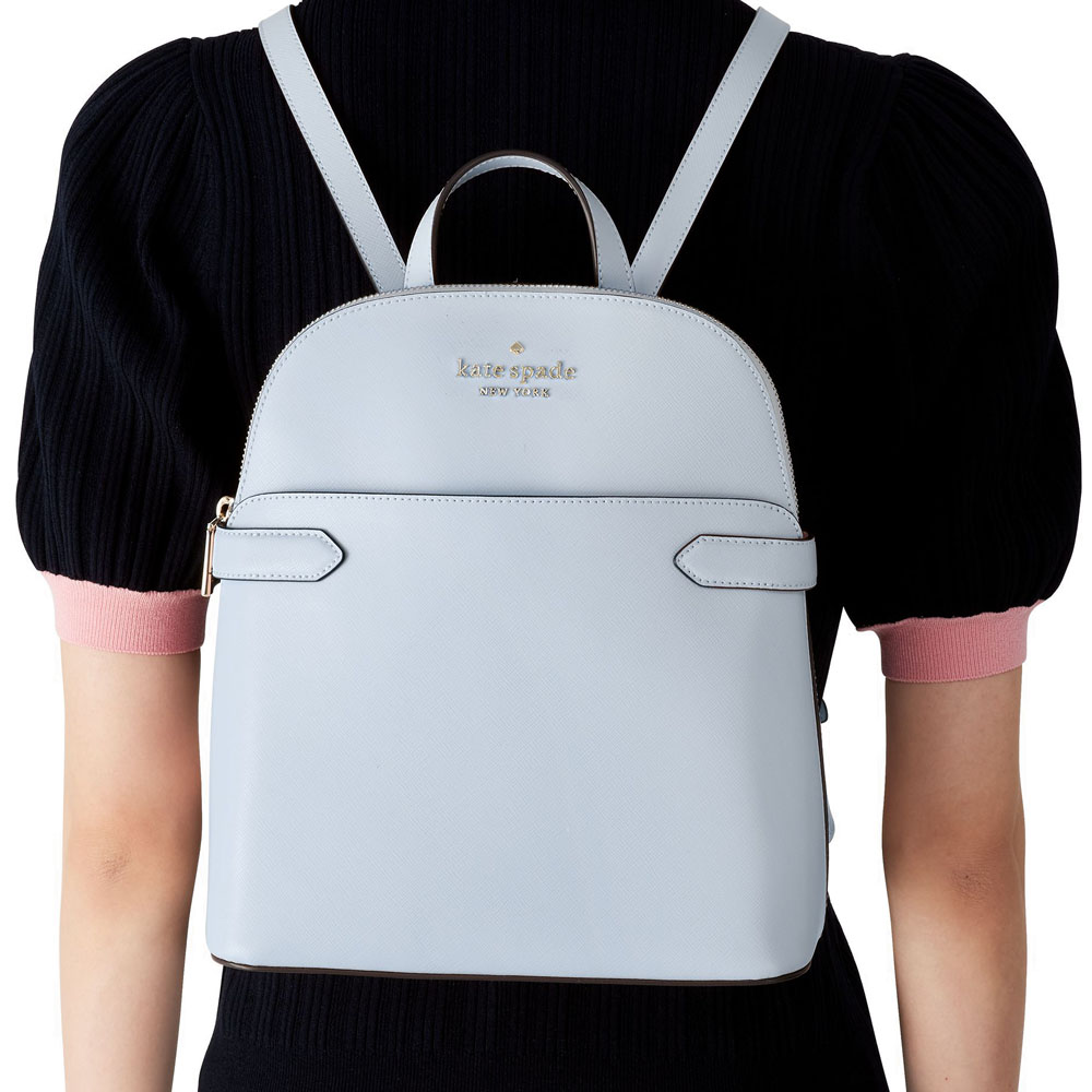 Kate Spade Saffiano Leather Dome Backpack Pale Hydrangea # K7340