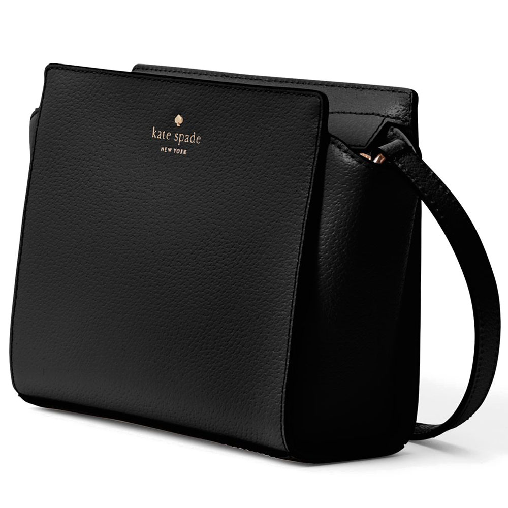 Kate Spade Crossbody Bag With Gift Bag Grand Street Hayden Crossbody Bag Black # WKRU4639D1