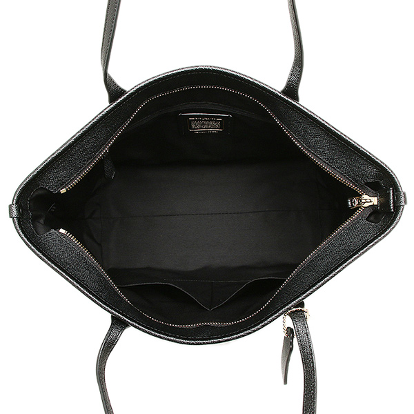 Coach Shoulder Bag With Gift Bag City Zip Tote In Crossgrain Leather Black # F58846D1
