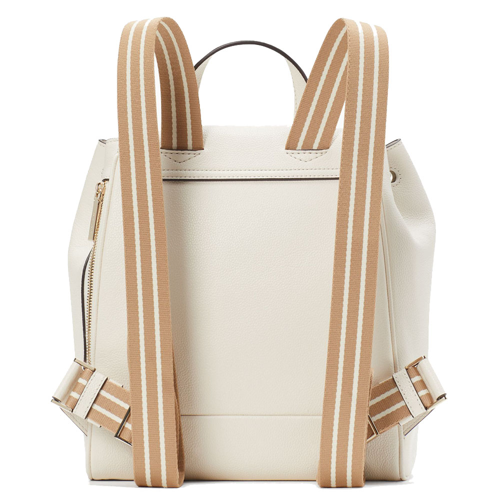 Kate Spade Rosie Medium Flap Backpack Parchment # KB714