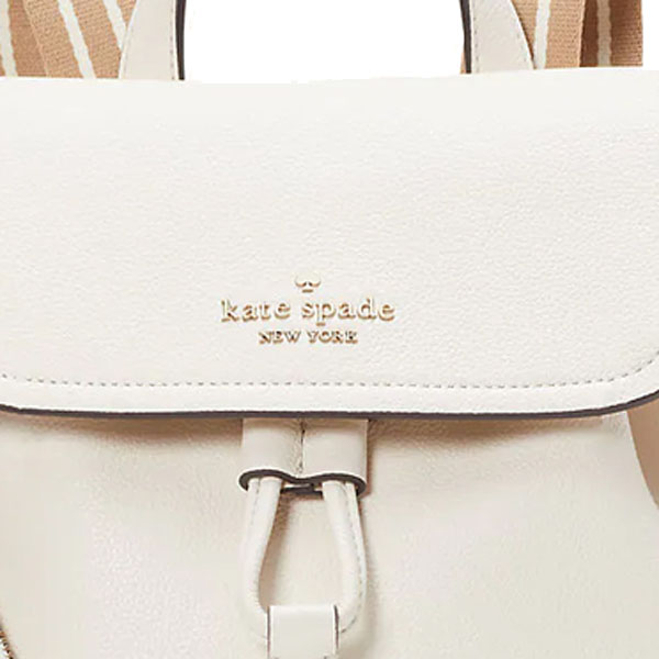 Kate Spade Rosie Medium Flap Backpack Parchment # KB714