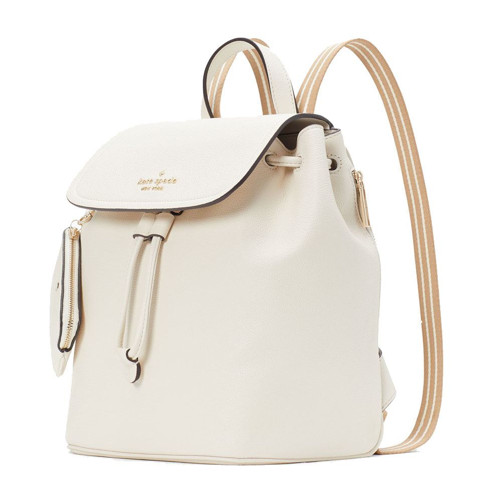 Kate Spade Rosie Medium Flap Backpack Parchment # KB714