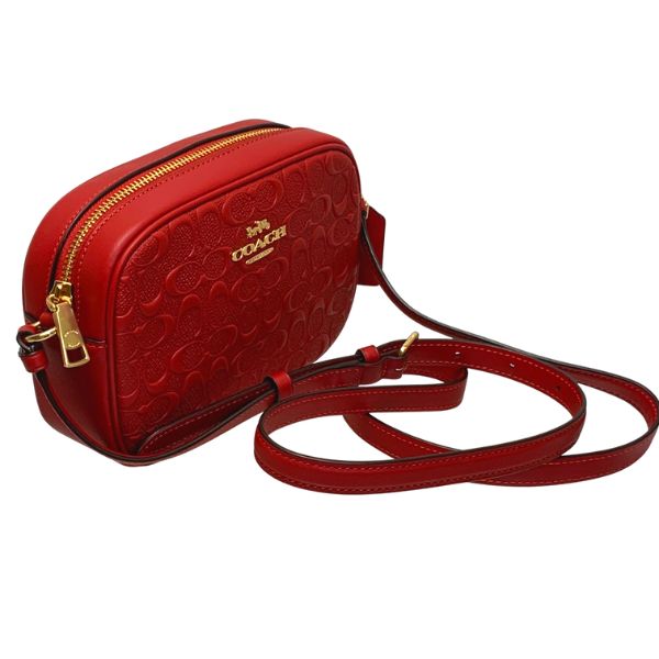 Coach Mini Jamie Camera Bag In Signature Leather 1941 Red # CC943