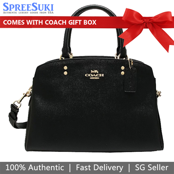 Coach Crossbody Bag Lillie Carryall Black # 91493