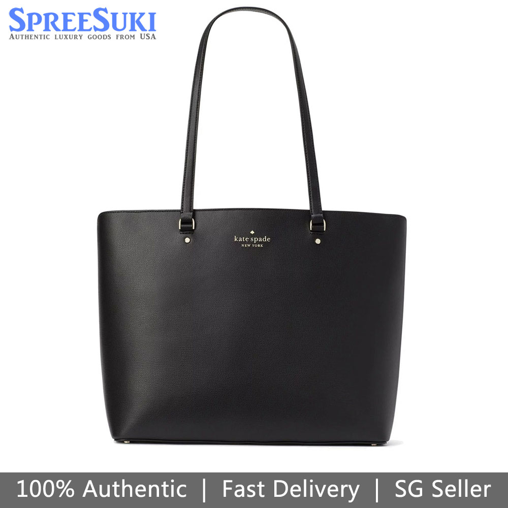 Kate Spade Perfect Large Tote Refined Grain Shoulder Bag Black # KA900