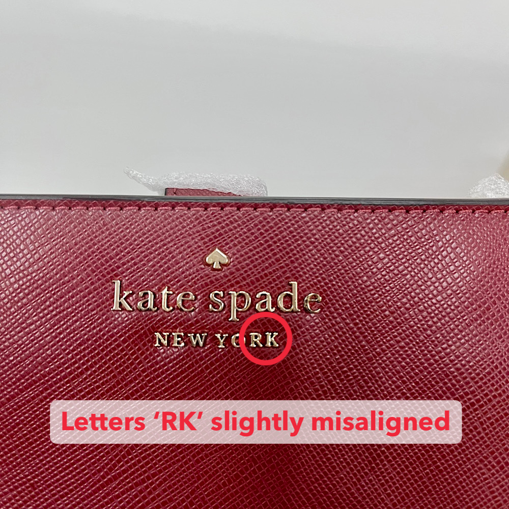 Kate Spade Medium Wallet Staci Saffiano Leather Medium Compact Bifold Wallet Red Currant # WLR00128D12