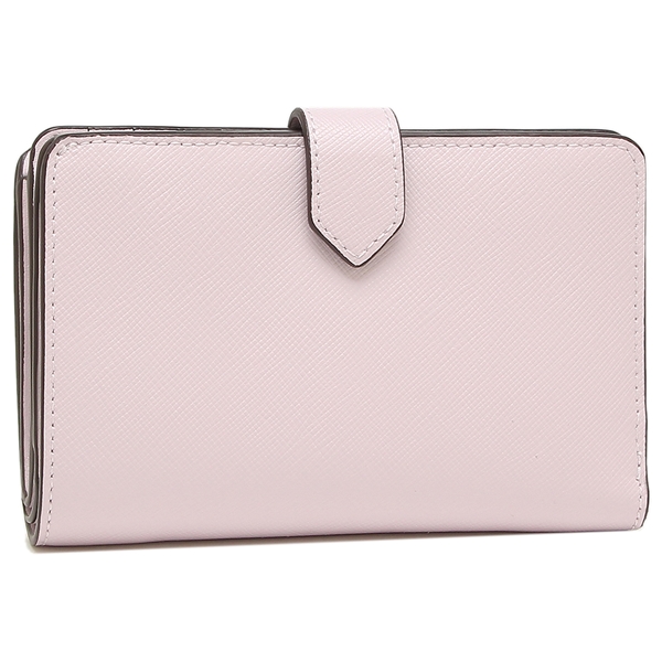 Kate Spade Medium Wallet Staci Safiano Leather Medium Compact Bifold Wallet Lilac Moonlight Light Purple # WLR00128D13