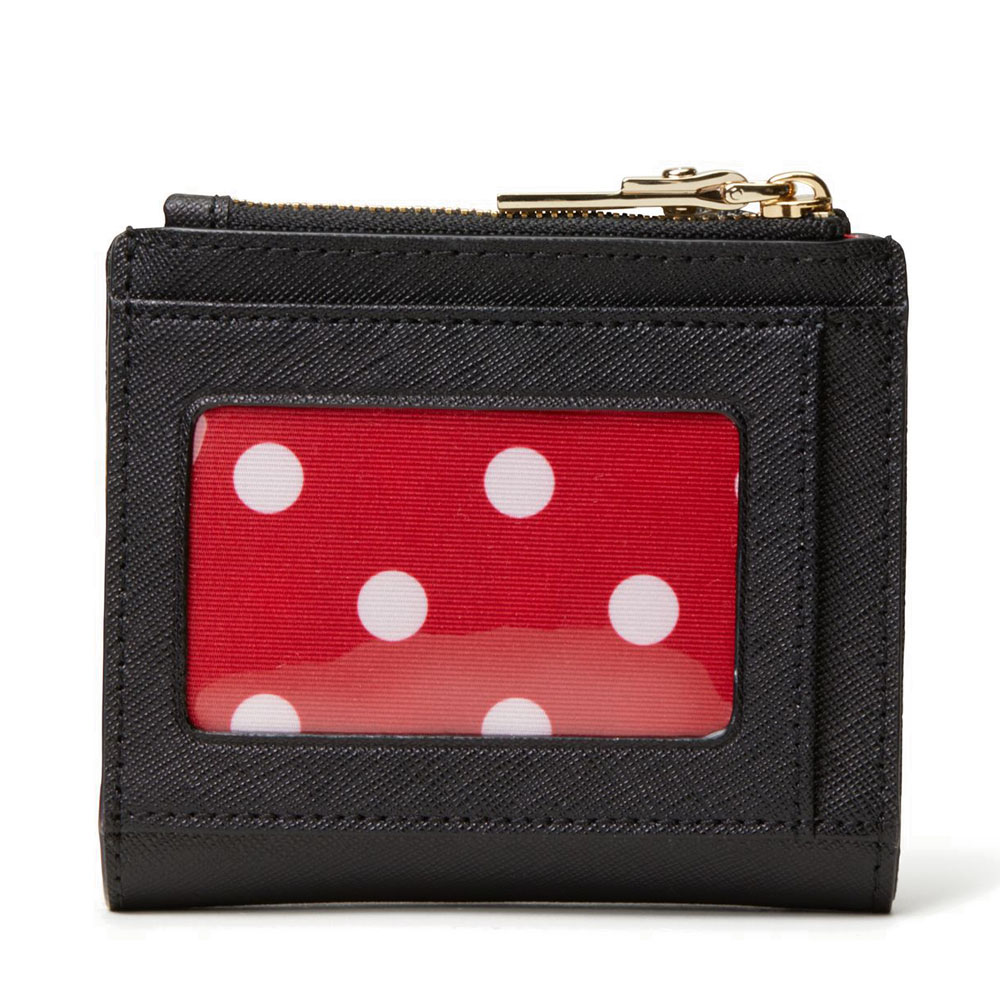 Kate Spade Ksny X Minnie Mouse Adalyn Small Wallet Black / Red # WLRU6026D1