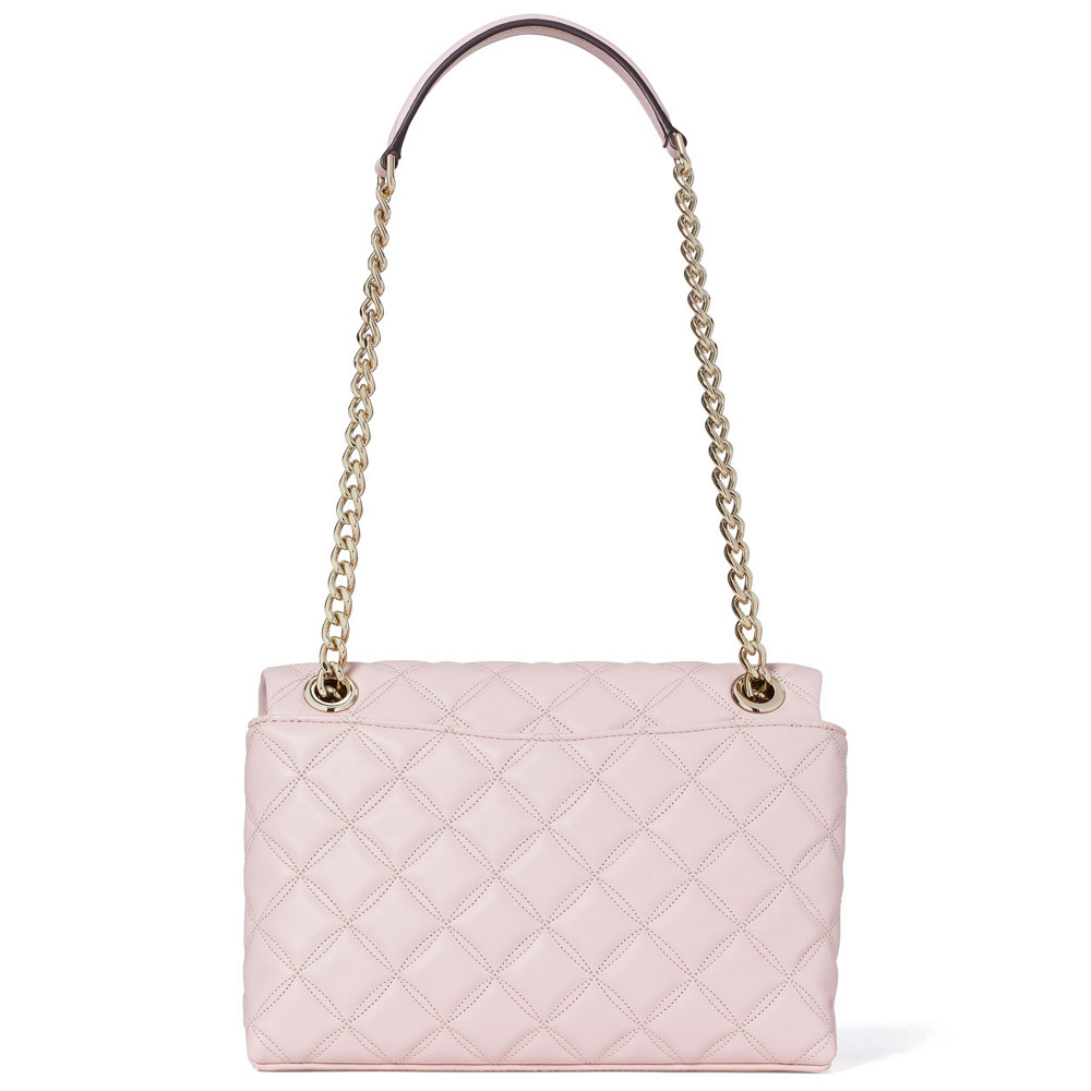 Kate Spade Crossbody Bag Natalia Medium Flap Shoulder Bag Rose Smoke Pink # WKRU7076D2