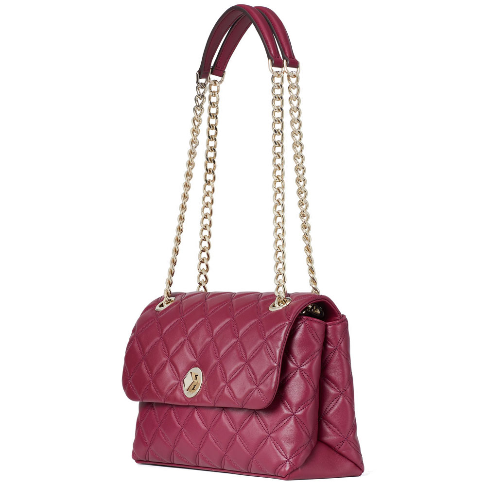 Kate Spade Crossbody Bag Natalia Medium Flap Shoulder Bag Blackberry Magenta Purple Red # WKRU7076D3