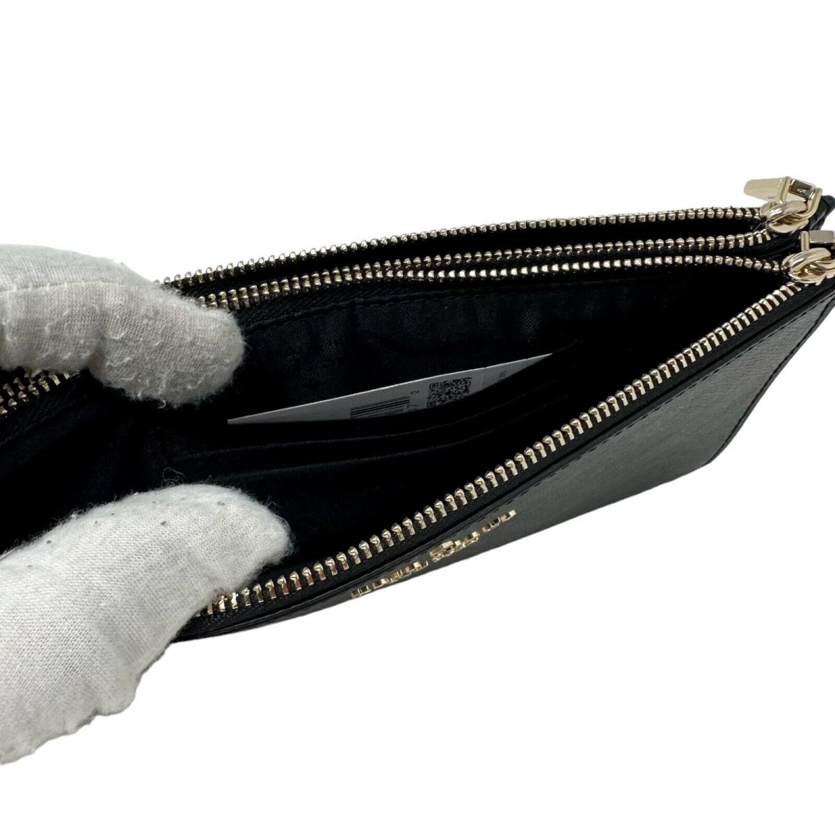 Kate Spade Madison Double Zip Saffiano Wristlet Black # KC588