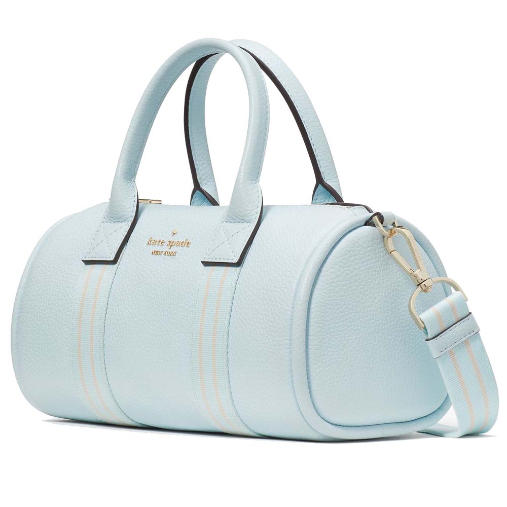 Kate Spade Pebbled Leather Small Duffle Crossbody Bag Sling Crisp Sky Blue # KG218