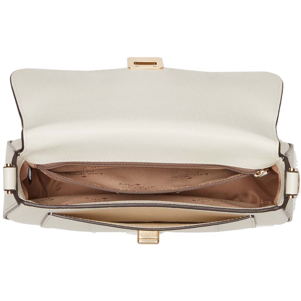 Kate Spade Crossbody Bag Sling Shoulder Bag Phoebe Refined Grain Leather Meringue Cream Off White # KF554