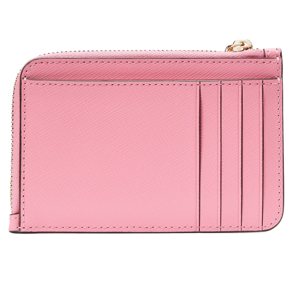 Kate Spade Madison Saffiano Medium L Zip Card Holder Blossom Pink # KG613