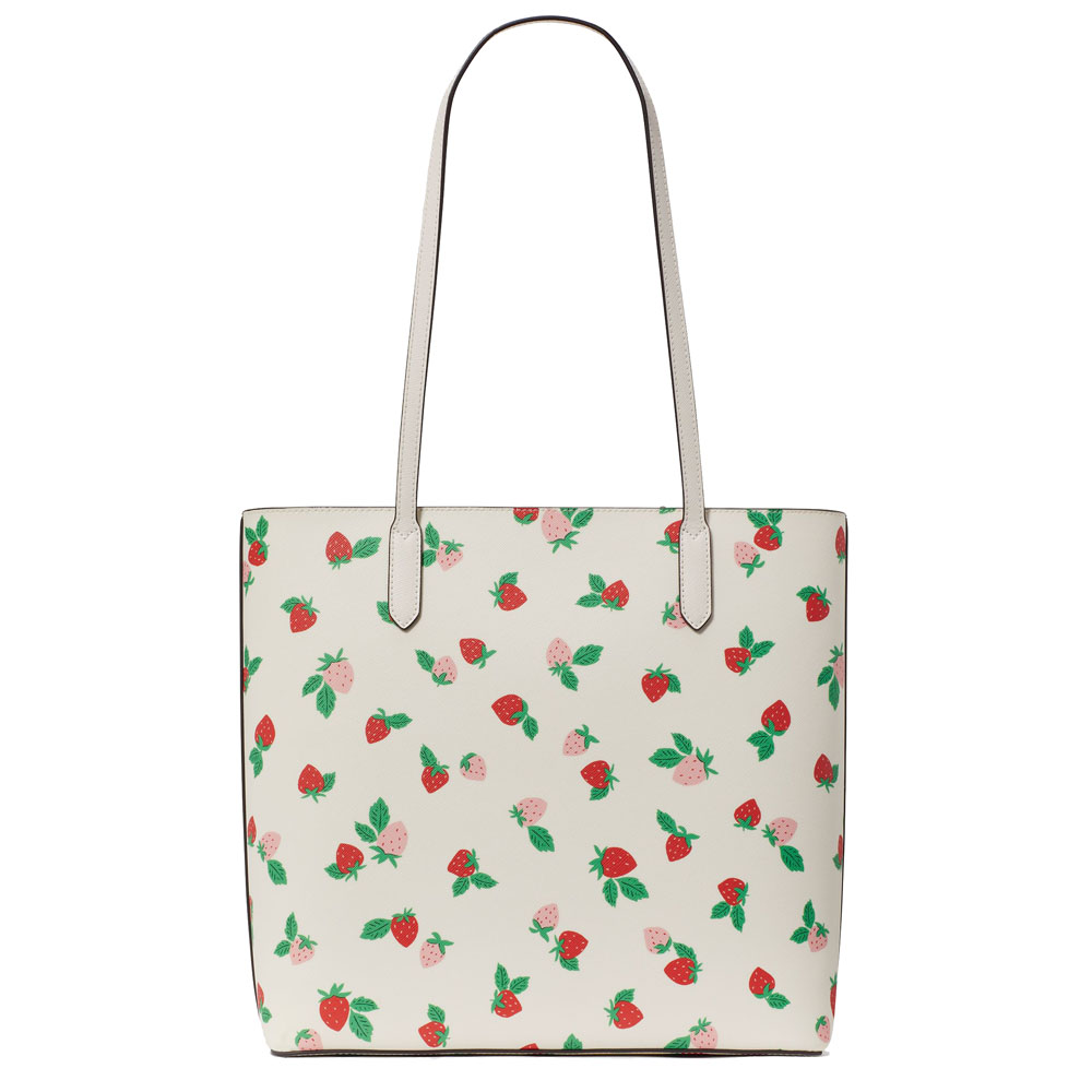 Kate Spade Tossed Strawberry Tote Shoulder Bag Cream # KG602