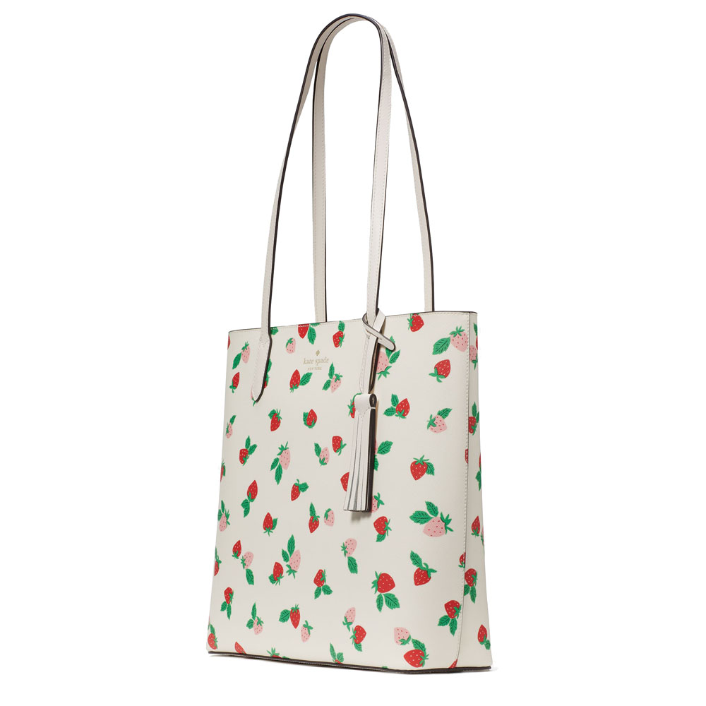 Kate Spade Tossed Strawberry Tote Shoulder Bag Cream # KG602