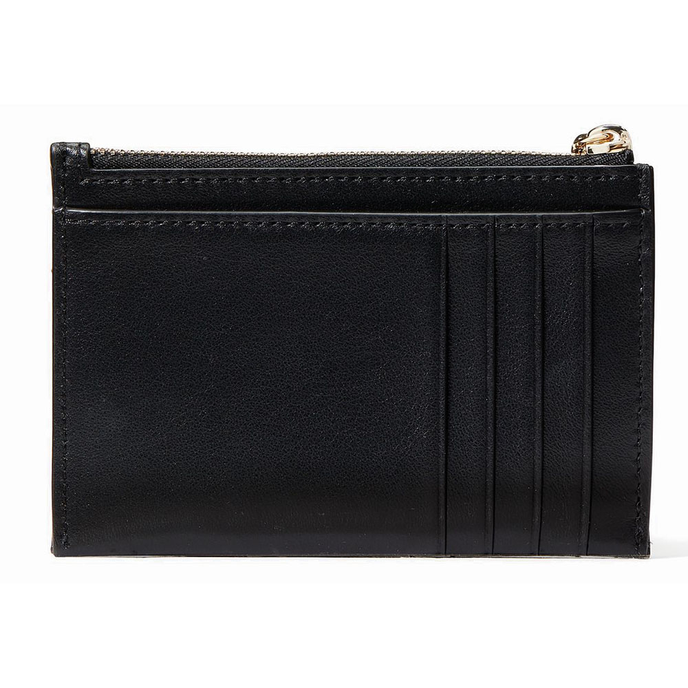 Kate Spade Carey Smooth Quilted Small Card Holder Black # KG426