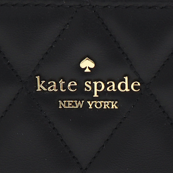 Kate Spade Carey Smooth Quilted Small Card Holder Black # KG426