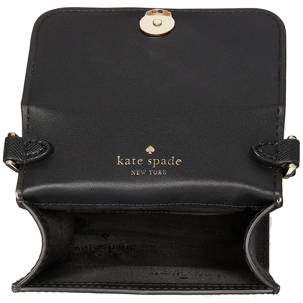 Kate Spade Glimmer North South Phone Crossbody Black # KE452