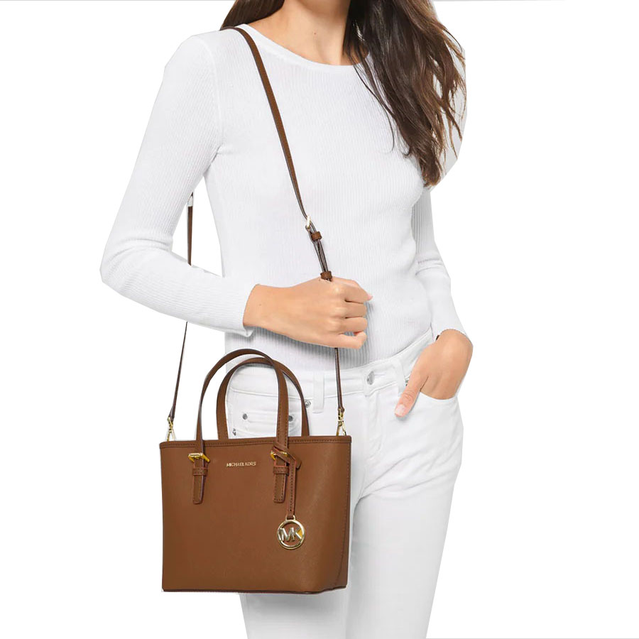 Michael Kors Jet Set Travel Extra Small Carryall Convertible Tote Luggage # 35T9GTVT0L