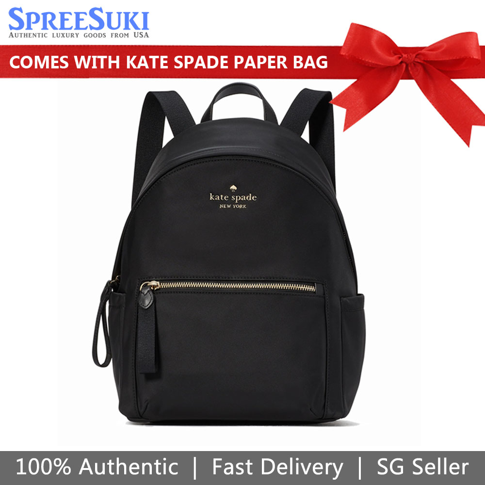 Kate Spade Chelsea Medium Backpack Black # KC522D1