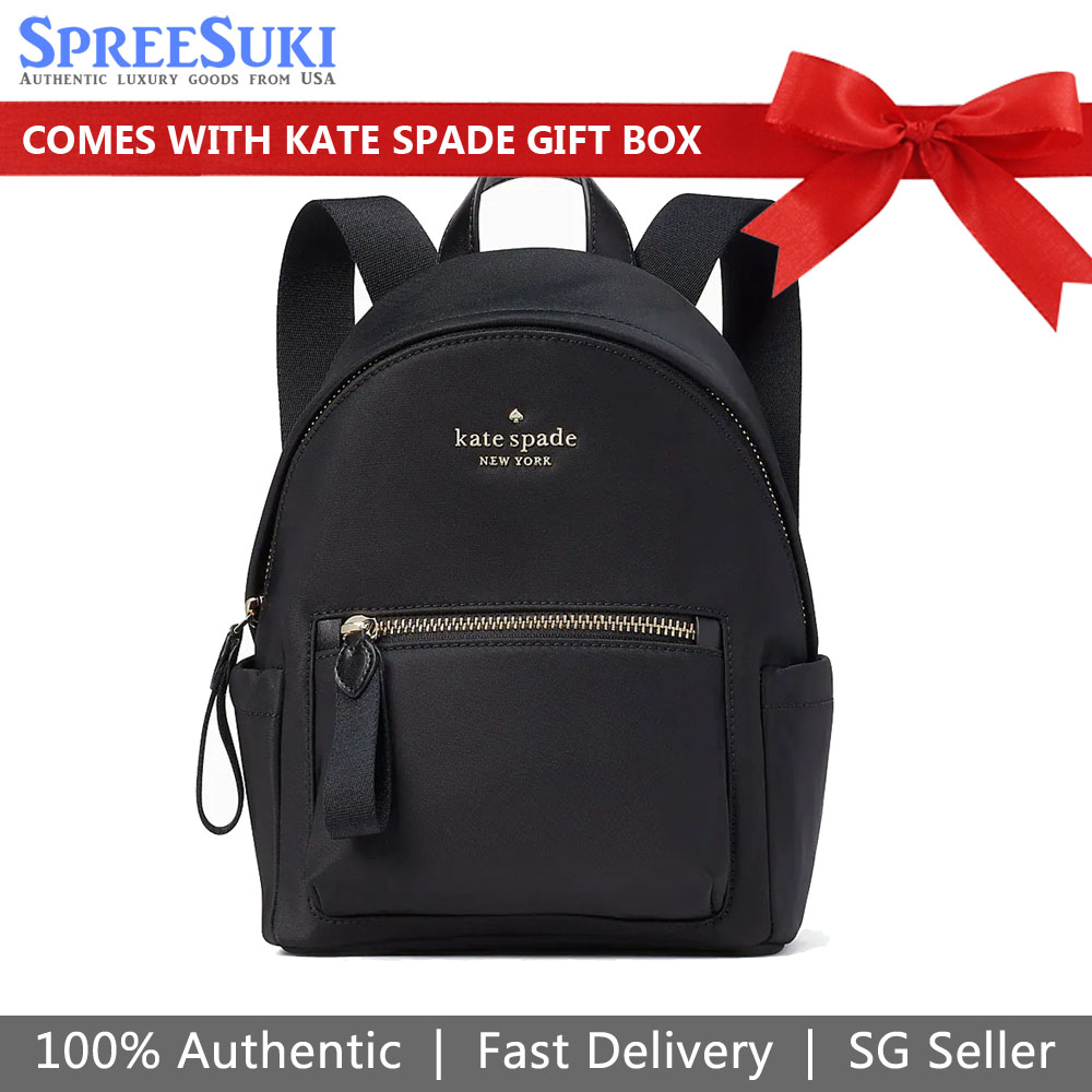 Kate Spade Small Backpack Chelsea The Little Better Nylon Black # K8115D1