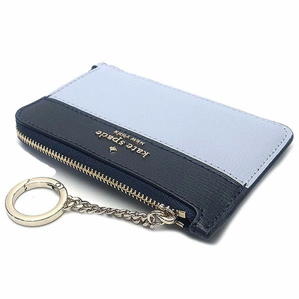 Kate Spade Md L-Zip Card Holder Pale Hydra Blue # K9132D1