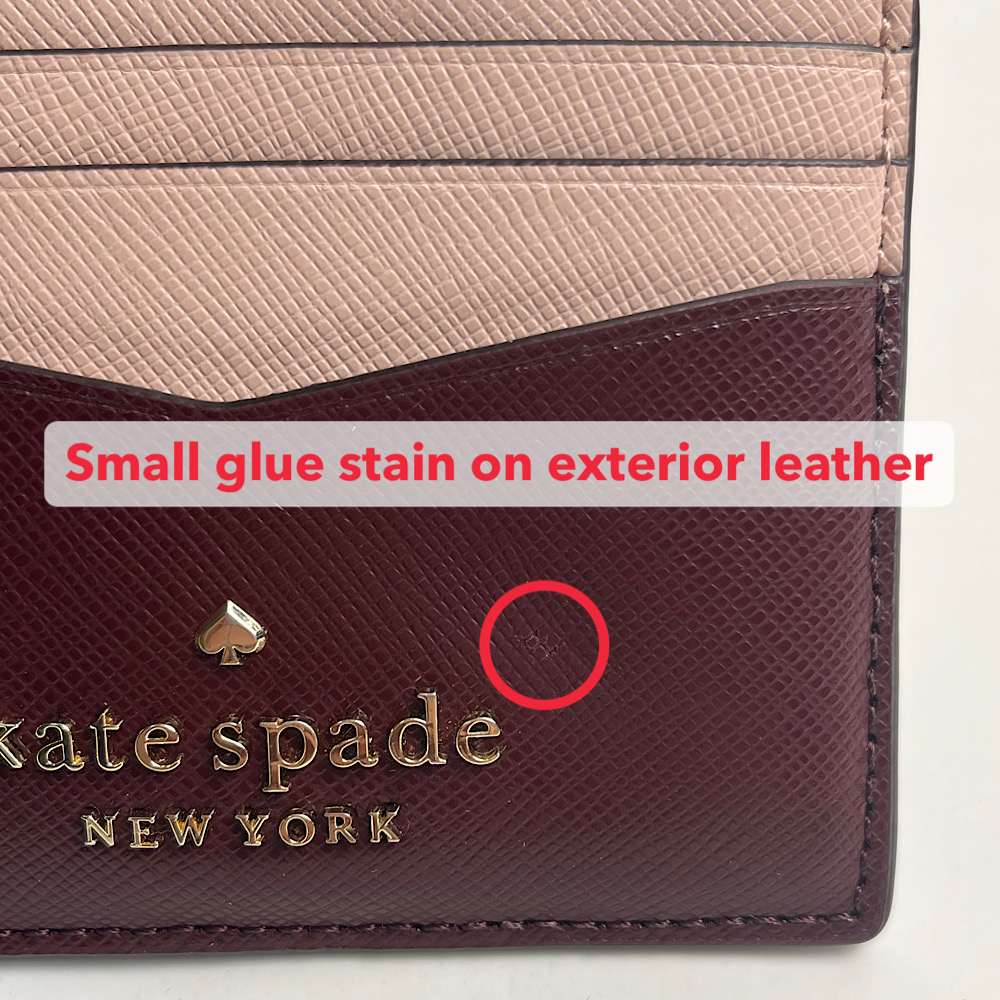 Kate Spade Staci Small Slim Card Holder Rose Smoke # WLR00125D2