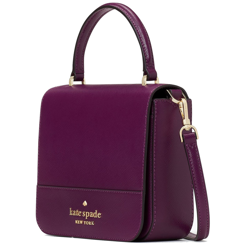 Kate Spade Staci Square Crossbody Bag Sling Plum Purple # K7342