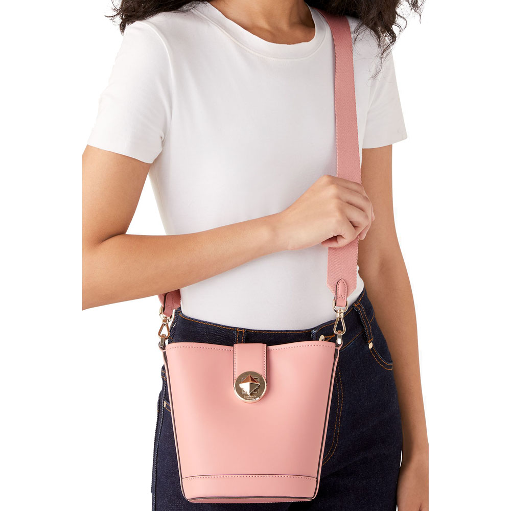 Kate Spade Crossbody Bag Sling Audrey Mini Bucket Donut Pink # K8103D1