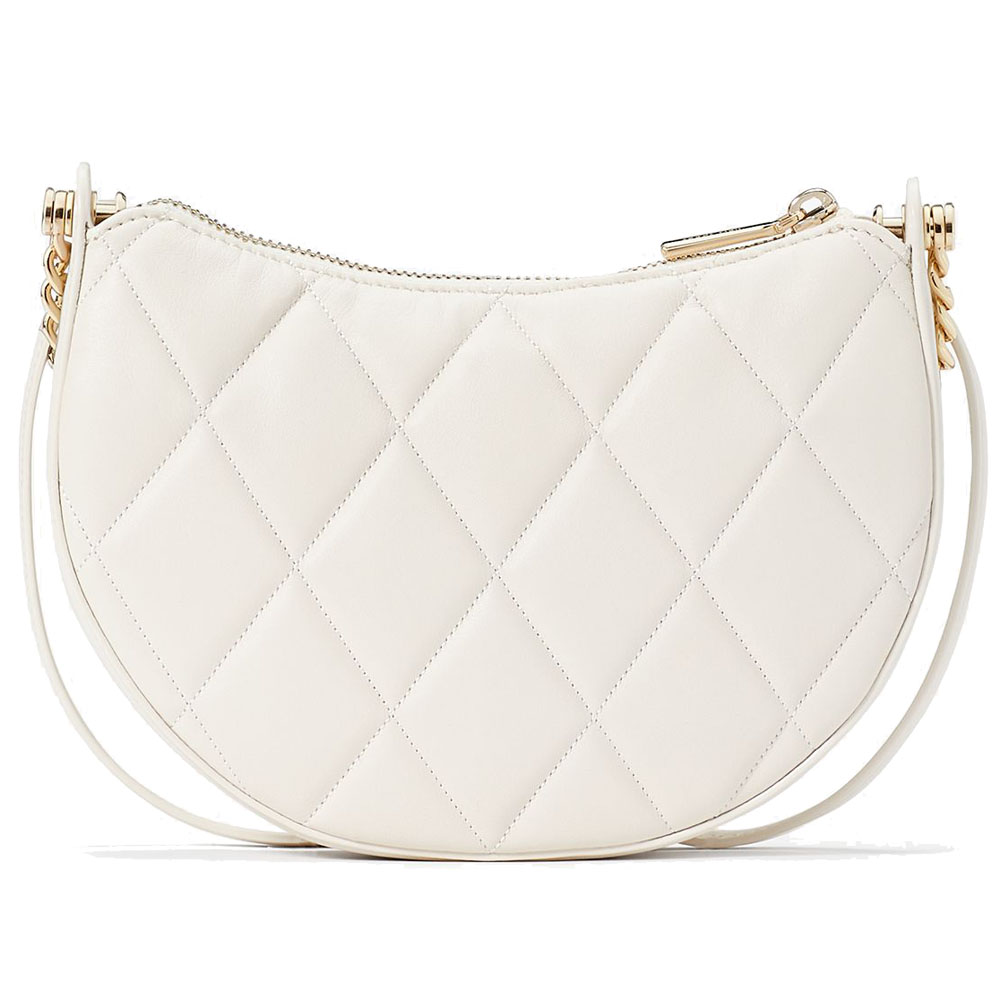 Kate Spade Crossbody Bag Carey Zip Top Crossbody Parchment Off White # KC495D1