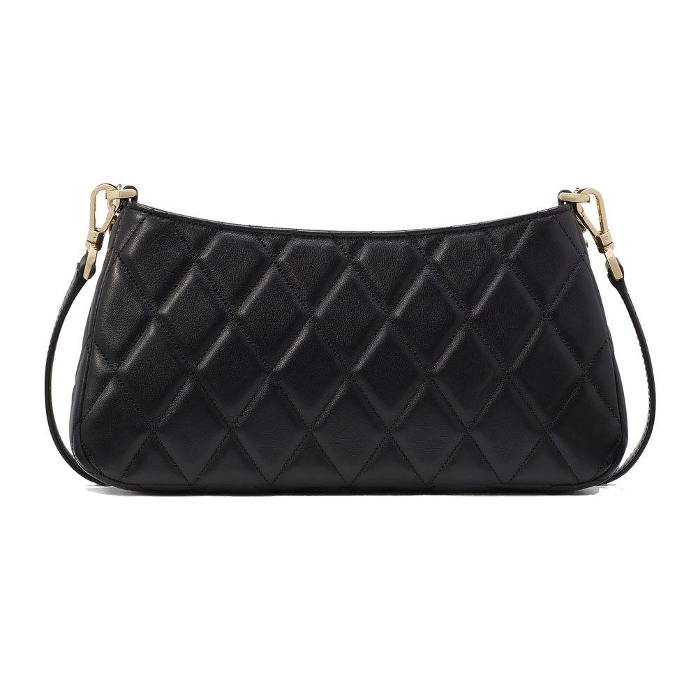 Kate Spade Smooth Quilted Convertible Crossbody Black # KH428