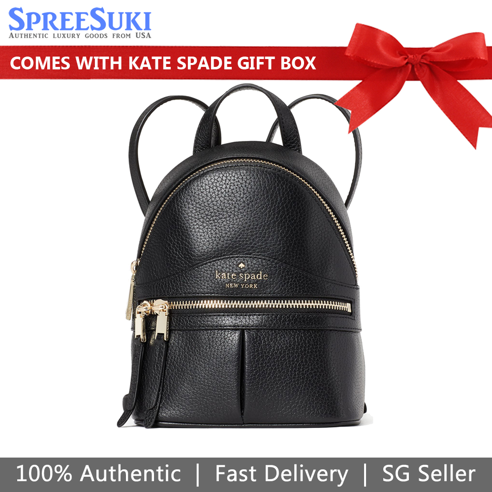 SpreeSuki Kate Spade Karina Mini Convertible Backpack Black WKRU7056D1