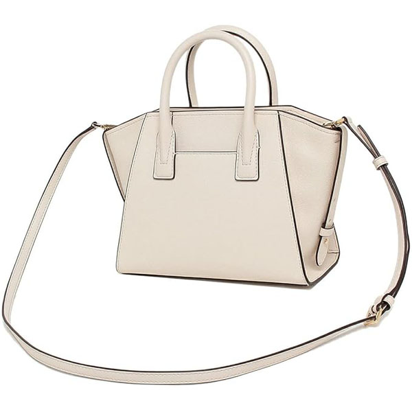 Michael Kors Crossbody Bag Sling Avril Small Top Zip Satchel Cream Off White # 35F1G4VM2LD1