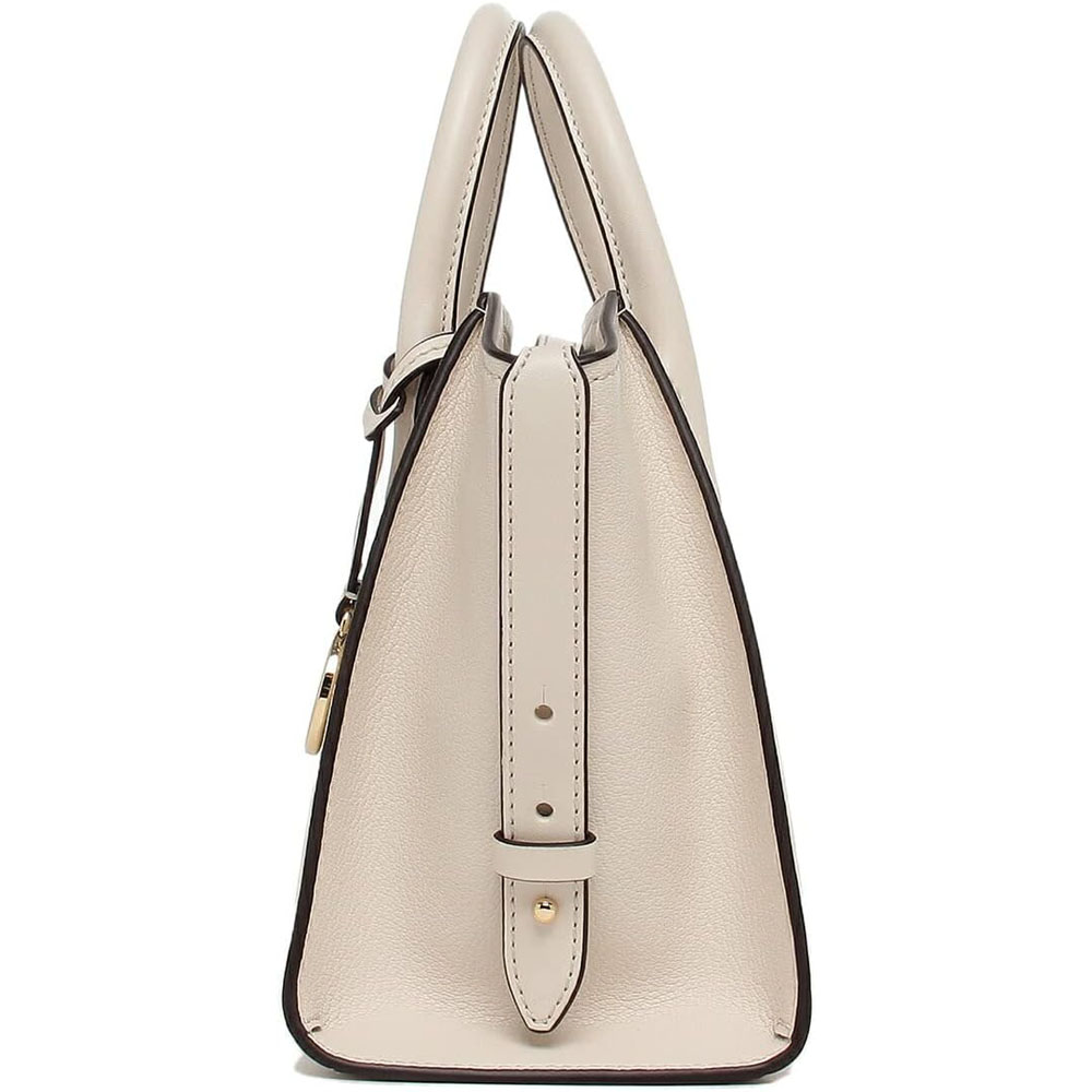 Michael Kors Crossbody Bag Sling Avril Small Top Zip Satchel Cream Off White # 35F1G4VM2LD1