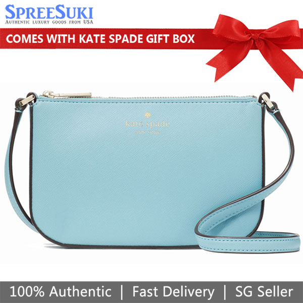 Kate Spade Schuyler Small Crossbody Bag Sling Smoky Blue # KE702